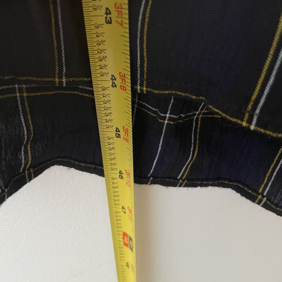 Vintage 90s Velvet Plaid Midi Dress Grunge Dark Academia Holiday M Petite - Picture 6 of 11